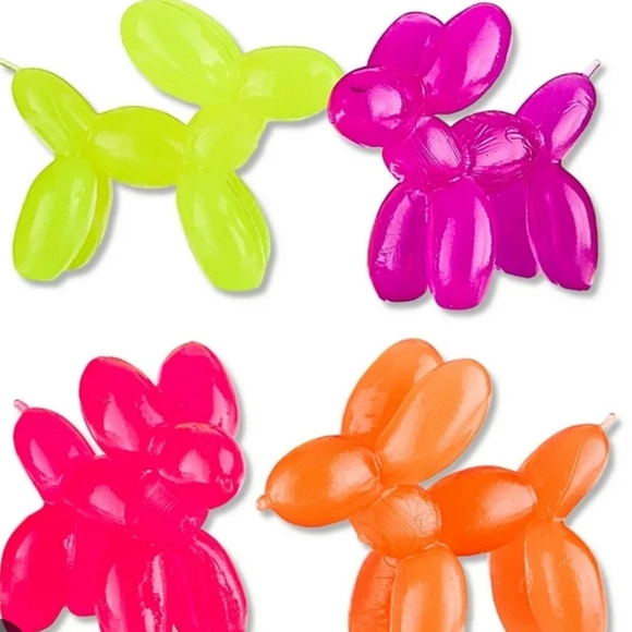 Ways To Celebrate Metallic Balloon Dog & Set Of 4 Party Favors - Picture 5 of 9